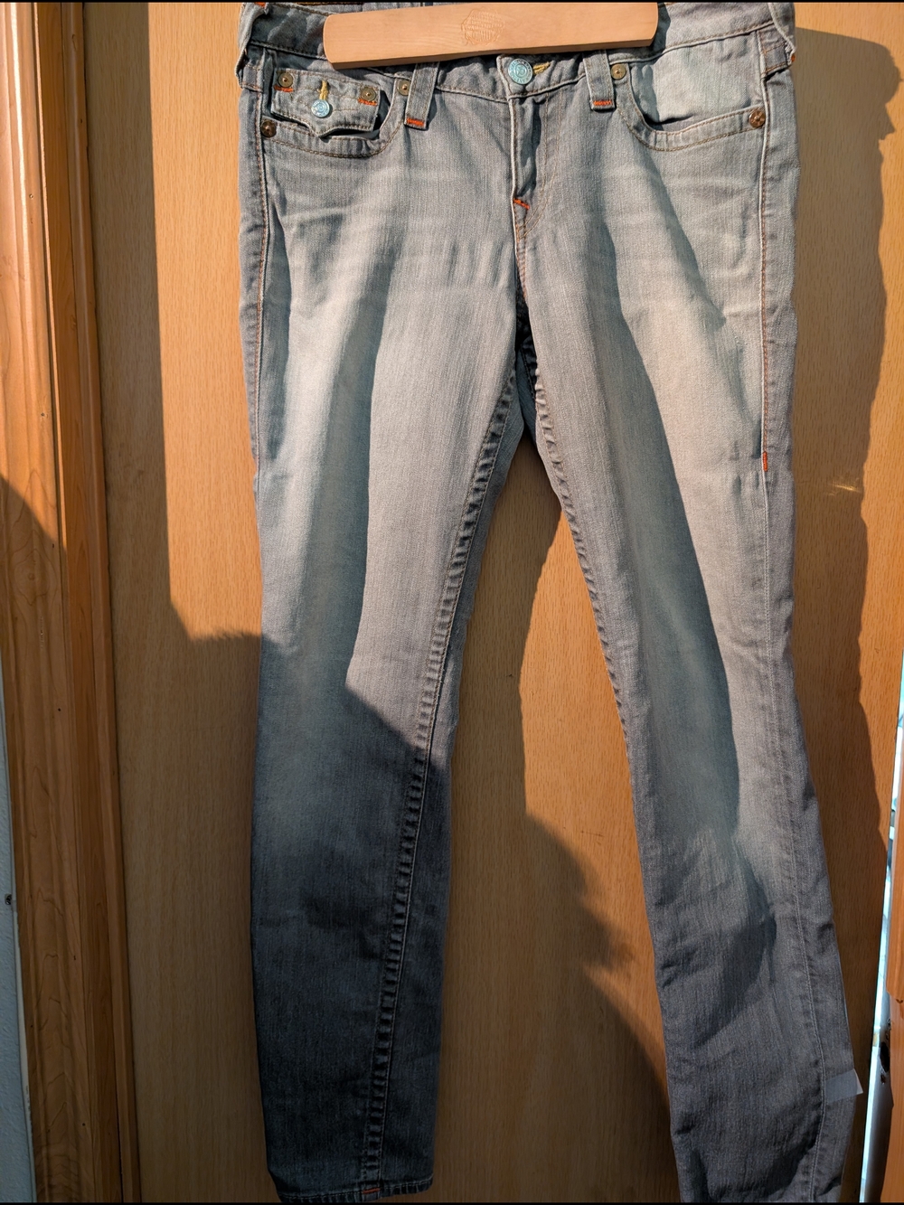 True Religion Vintage Men's Jeans - Light Grey - 31- 32